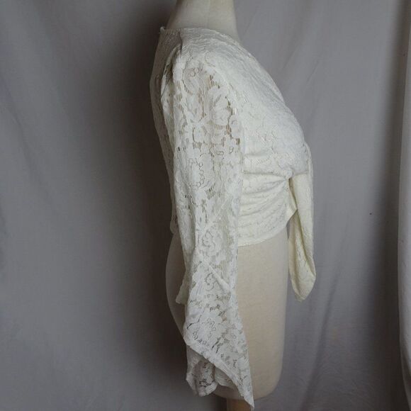 Olivaceous Women Lace Top Size L - Picture 2 of 11